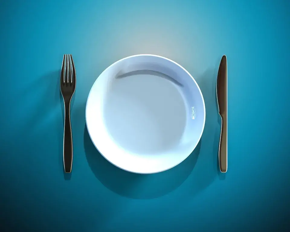 Plate and utensils